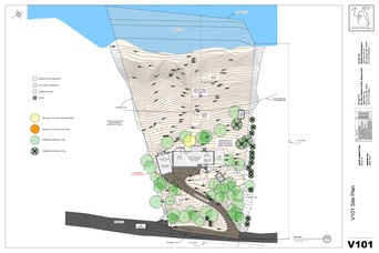 V101: Site Plan for 5995 Ridge Rd, Shorewood, MN 55331